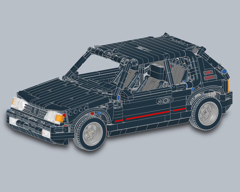 Vaak gesproken Regeren geeuwen LEGO MOC Peugeot 205 GTI Black Version by Nico71 | Rebrickable - Build with  LEGO