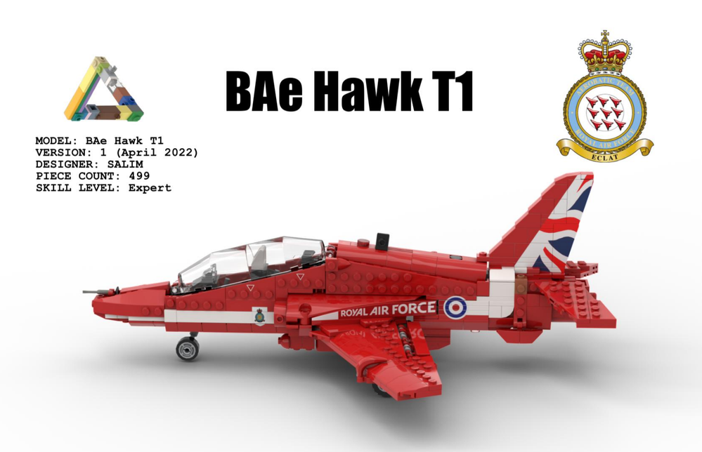 bejdsemiddel Etablere landmænd LEGO MOC BAe Hawk T1 Red Arrows by salim91210 | Rebrickable - Build with  LEGO