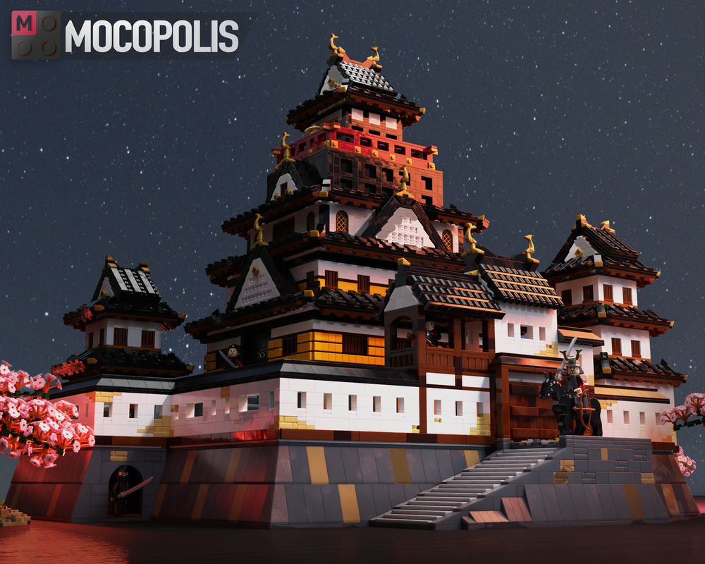 LEGO MOC Medieval Japan Shogun Castle Ninjago by MOCOPOLIS Rebrickable Build with LEGO