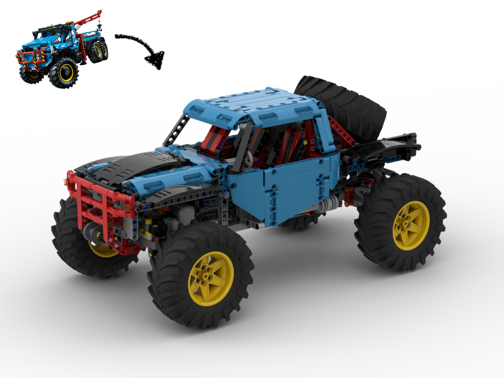 nødvendighed Dæmon Mange LEGO MOC 42070 C model - Azure Rocker by gyenesvi | Rebrickable - Build  with LEGO