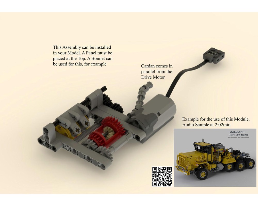 LEGO MOC Mechanical Diesel Sound Module for IR-Control by legolaus ...
