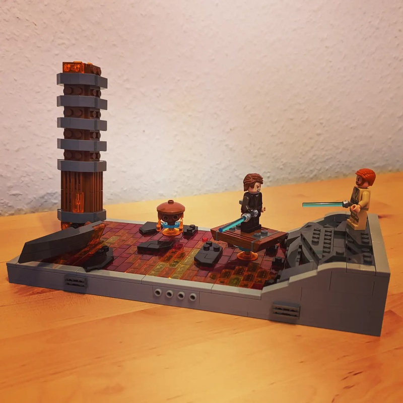Chillido parálisis Asesino LEGO MOC Duel on Mustafar by snotwars | Rebrickable - Build with LEGO