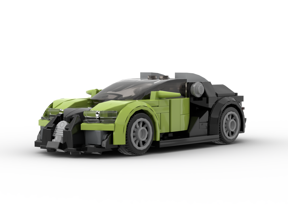 Passerby Piglet Zoom in LEGO MOC 6-wide (city scale) 2005 Bugatti Veyron by 5IMQN | Rebrickable -  Build with LEGO