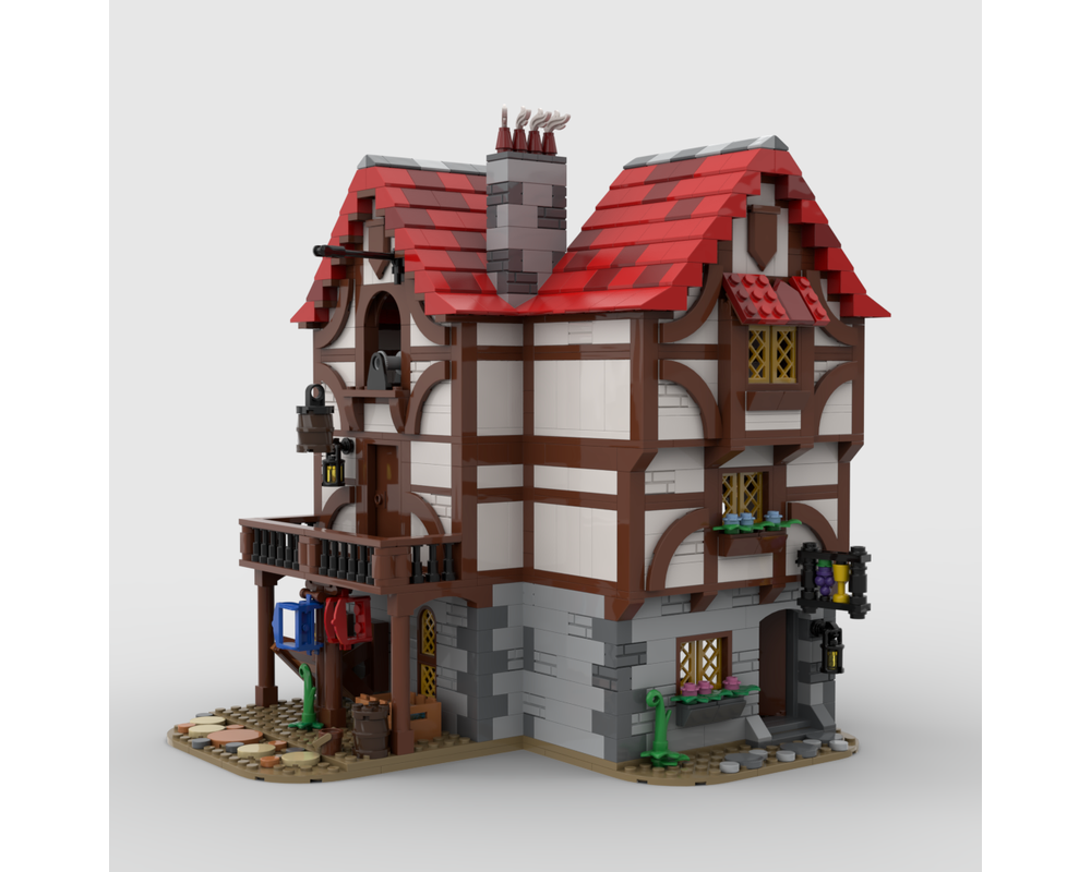 LEGO MOC Medieval Alley's Inn by bricks_fan_uy | Rebrickable - Build ...