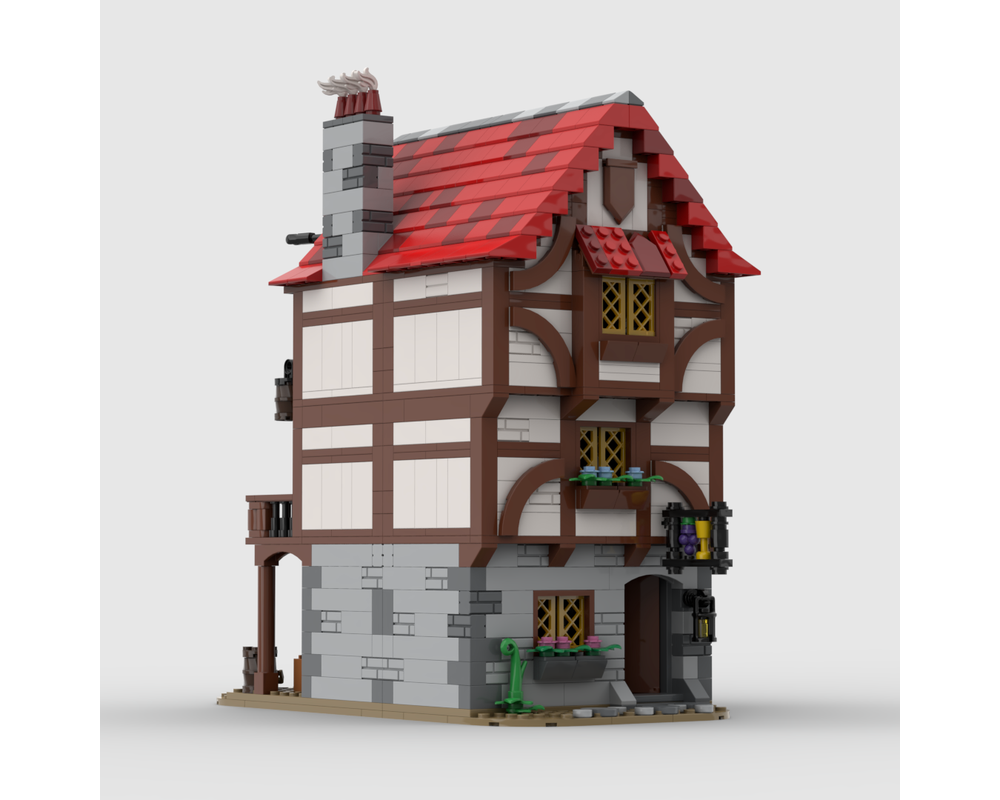 LEGO MOC Medieval Alley's Inn by bricks_fan_uy | Rebrickable - Build ...