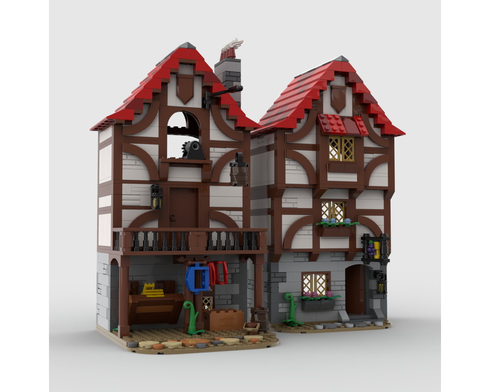 LEGO MOC Medieval Alley's Inn by bricks_fan_uy | Rebrickable - Build ...