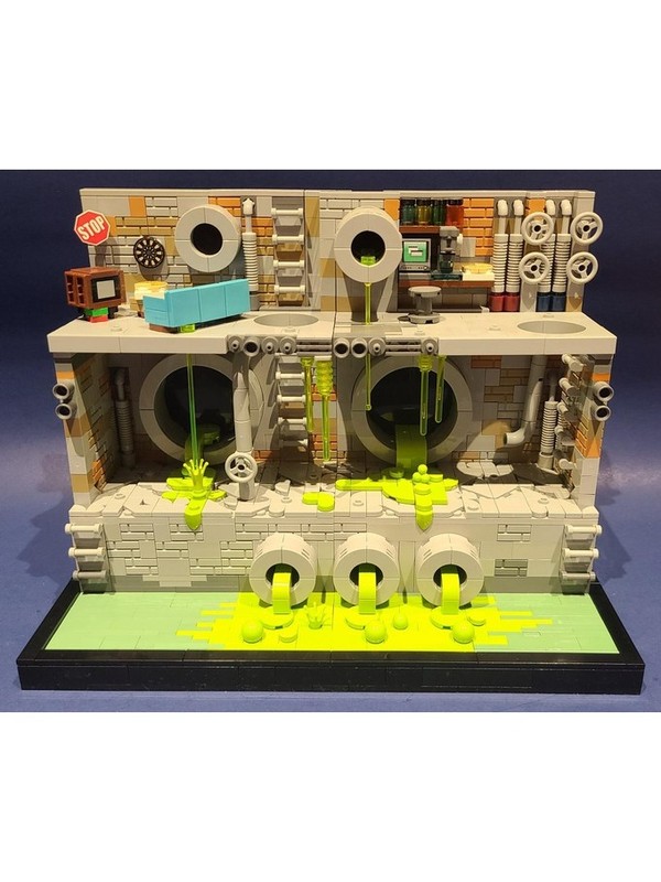 Lego Sewer TMNT Turtles With Sewer Lair (Teenage Mutant Ninja Turtles