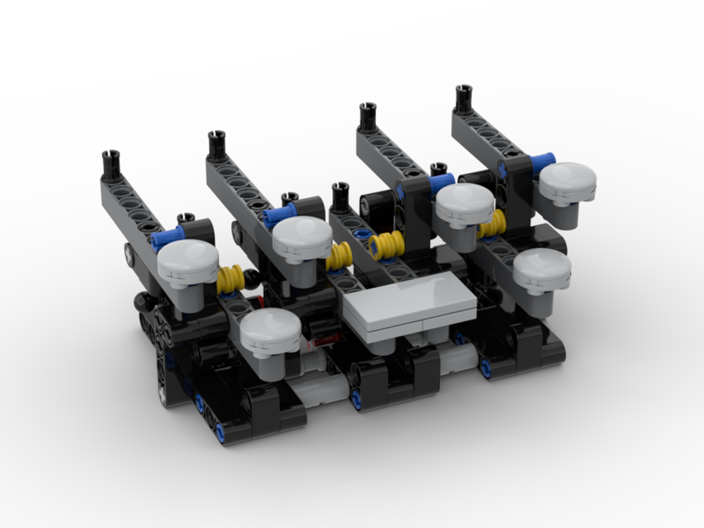 LEGO MOC Typewriter Keys by BD Technic Rebrickable Build with LEGO