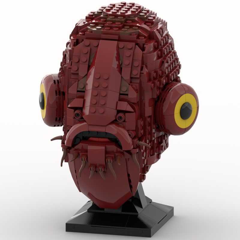 LEGO Admiral Ackbar Head - Helmet Style by Albo.Lego | Rebrickable - Build with LEGO