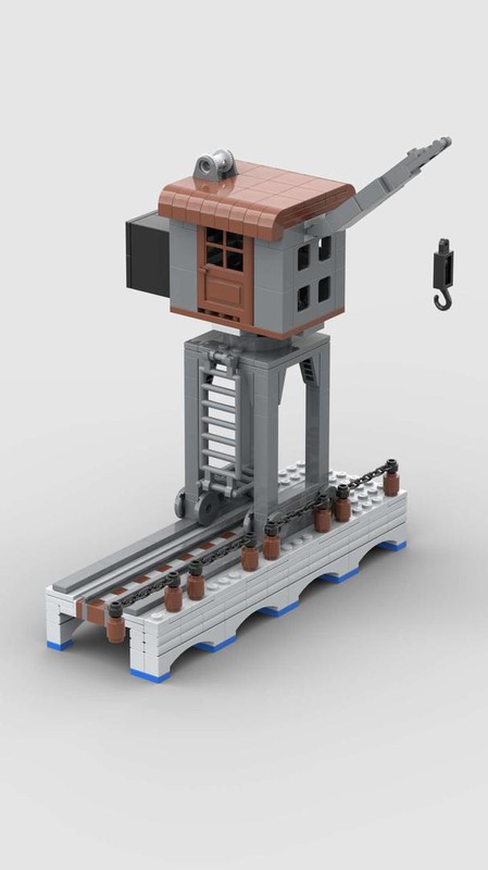 LEGO Venice Chase MOC - Docks and Crane by Shredhead | Rebrickable - Build with