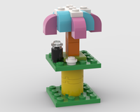 10696 Table with umbrella