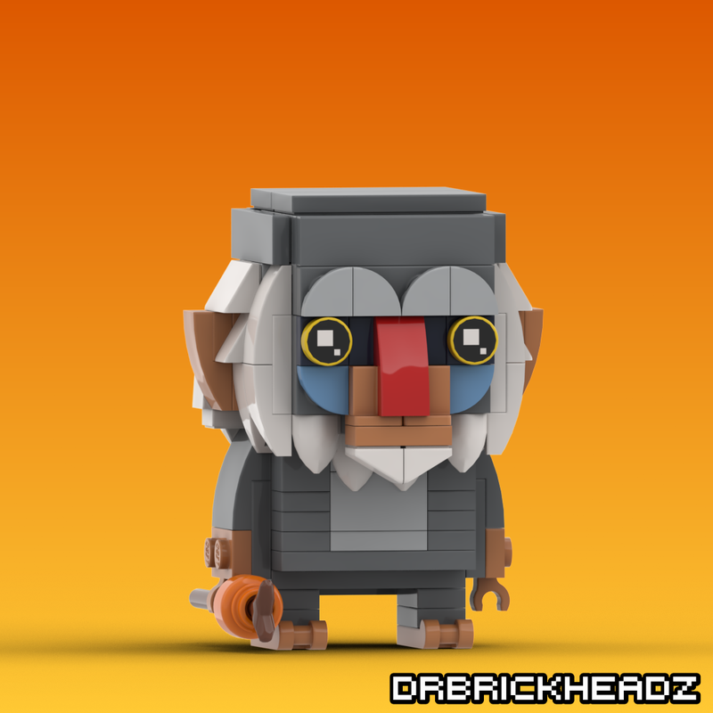 LEGO MOC Rafiki (The Lion King) Brickheadz by DrBrickheadz ...