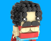 LEGO MOC Jack Bowser Black Peaches BrickHeadz by TheBricketeer