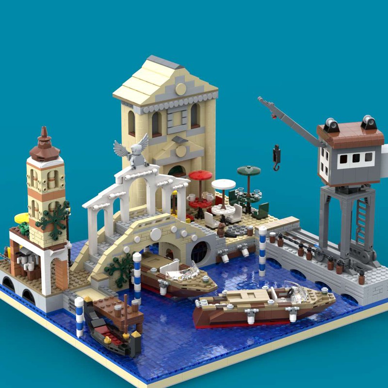 LEGO MOC Indiana Jones Last Crusade Venice Canal Chase 7197 vs