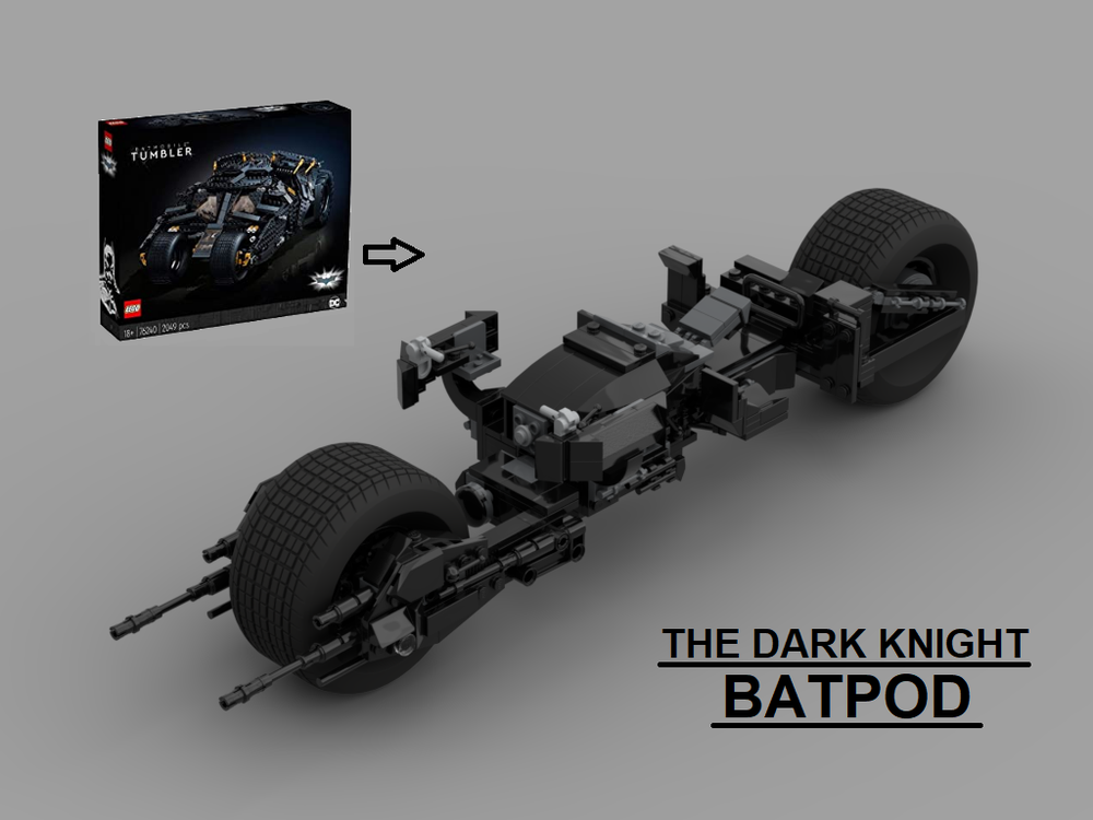 LEGO MOC UCS Batpod The Dark Knight Tumbler by CreationCaravan (Brad Barber) | Rebrickable - Build LEGO