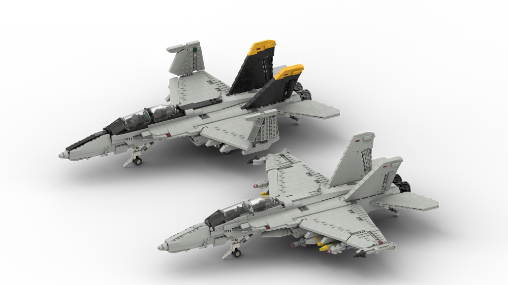 MOC Boeing F/A-18F SUPER HORNET | 1/35 Scale by DarthDesigner | Rebrickable - Build with LEGO