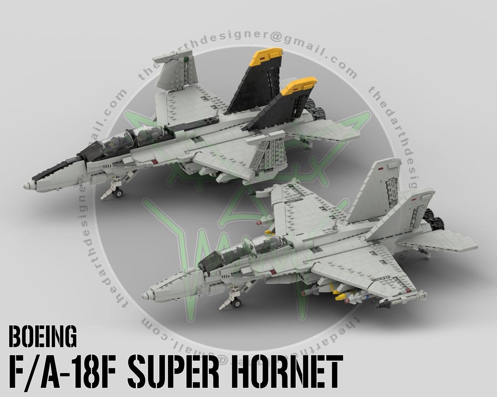 ニコトコページ LEGO MOC Boeing F/A-18F SUPER HORNET | 1:35 Scale by DarthDesigner