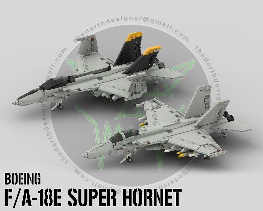 LEGO MOC-112205 Boeing F/A-18F SUPER HORNET | 1:35 Scale by
