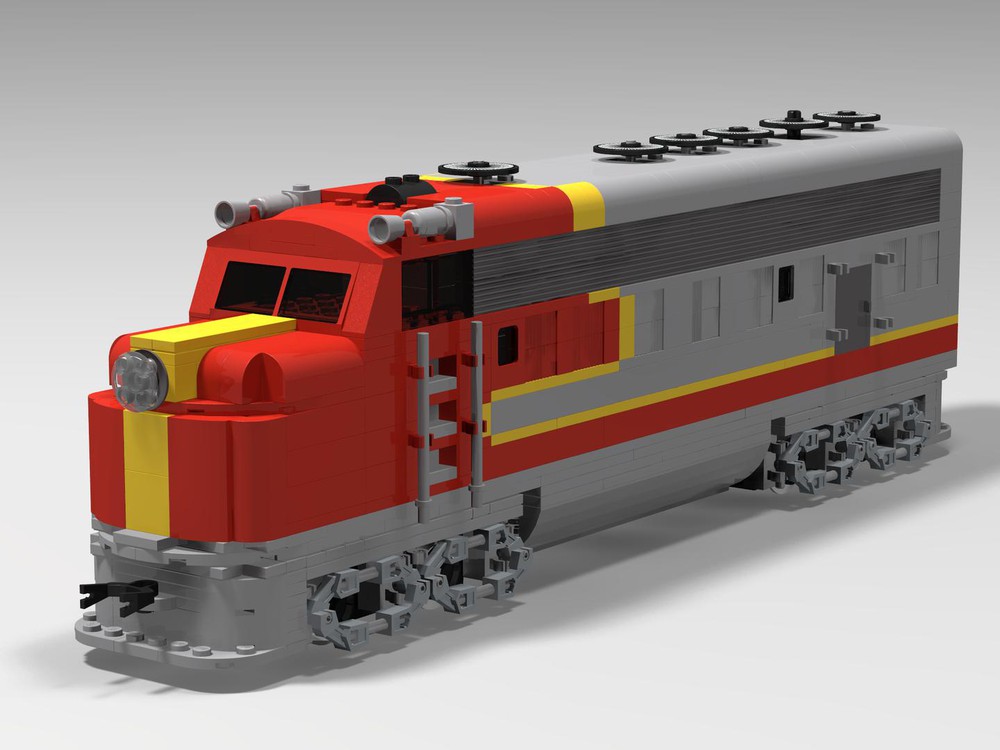 LEGO MOC Santa Fee Superchief 8 Wide by TopTypTommy | Rebrickable ...