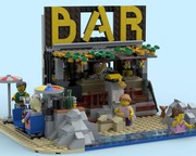 Lego® Custom Instructions – Beach Bar v2