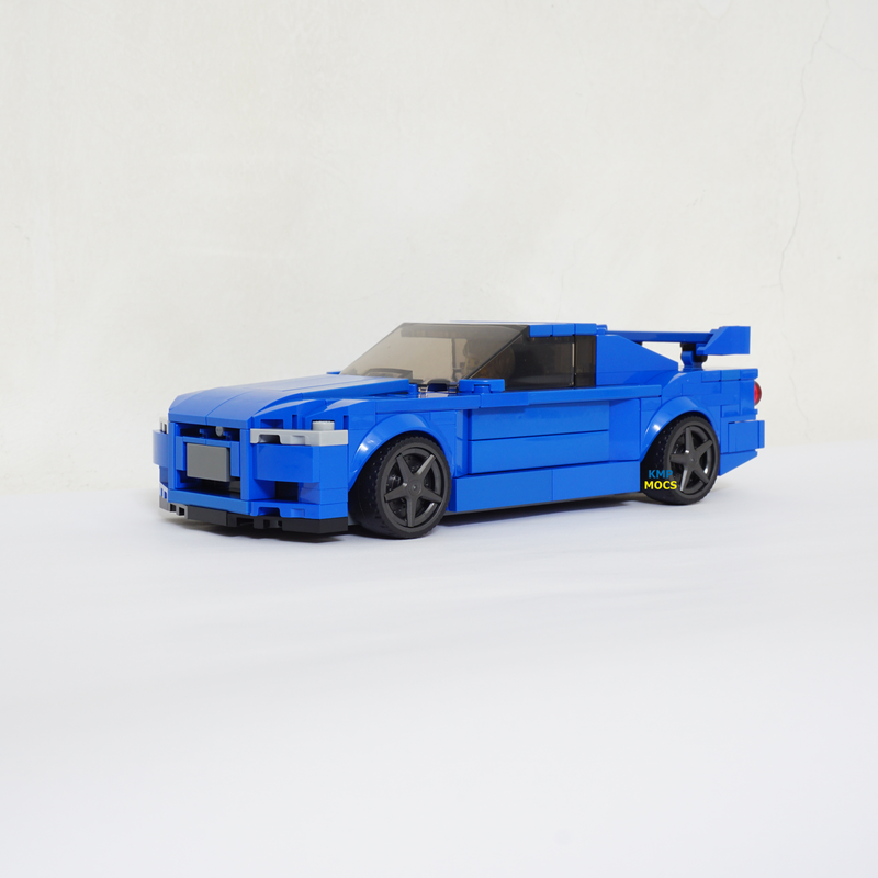 LEGO MOC Nissan R34 Skyline GT-R by KMPMOCS