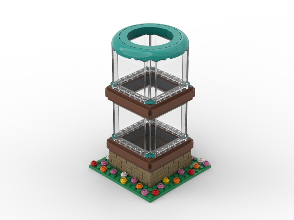 LEGO MOC vase by klechu Rebrickable Build with LEGO