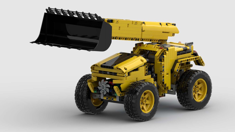 LEGO MOC 42030 C-Model: Remote Controlled Telehandler by SelfEsteem | Rebrickable Build LEGO