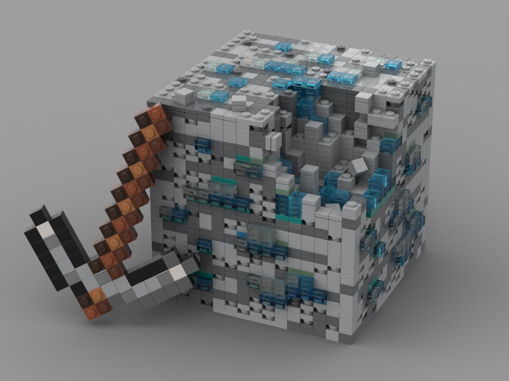 minecraft diamond wallpaper 3d