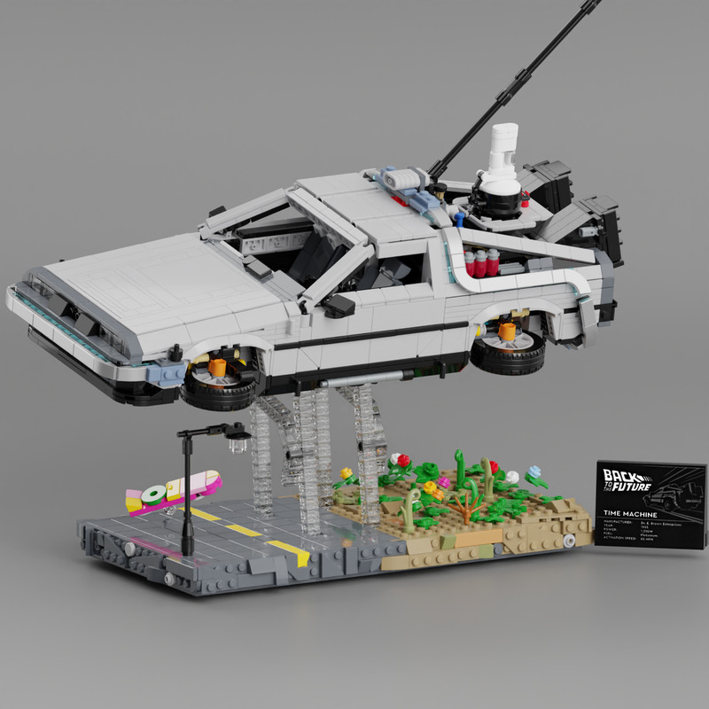 Lego BTTF DeLorean (10300) Stand by PjotrStrog, Download free STL model