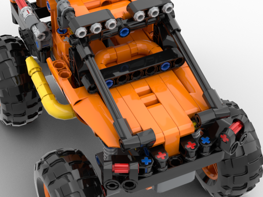 LEGO MOC 42135 - Pullback X-treme Off-Roader by hoppepe