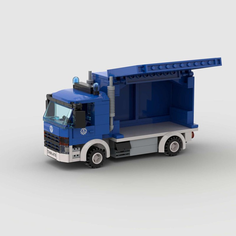 Overzicht Gang Moederland LEGO MOC Lego City THW Truck with Tarpaulin and Hoops by  nicolas_brick_design | Rebrickable - Build with LEGO
