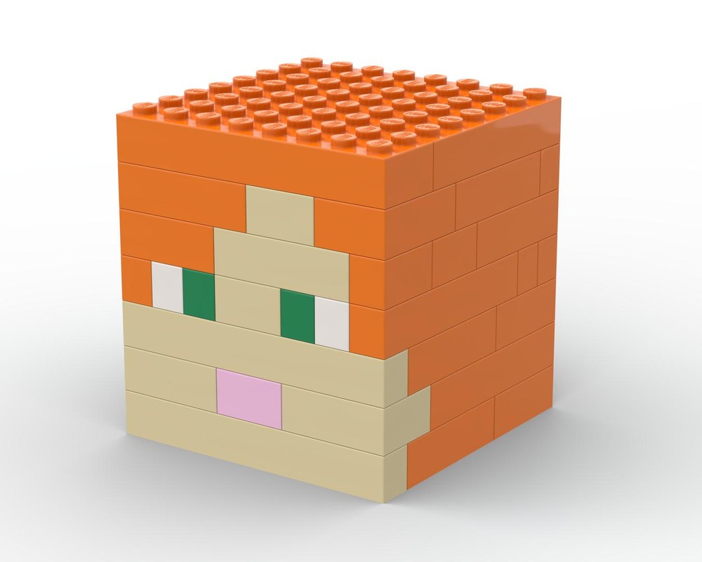 LEGO MOC Minecraft - Creeper Head by Ilyes_Origamist