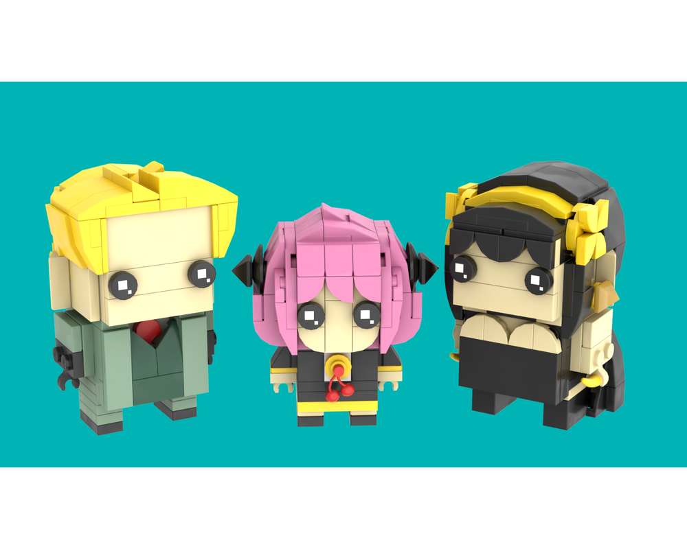 LEGO MOC Yuri Briar from SPY X FAMILY, Brickheadz by Delightful LEGO Rebrickable Build with LEGO
