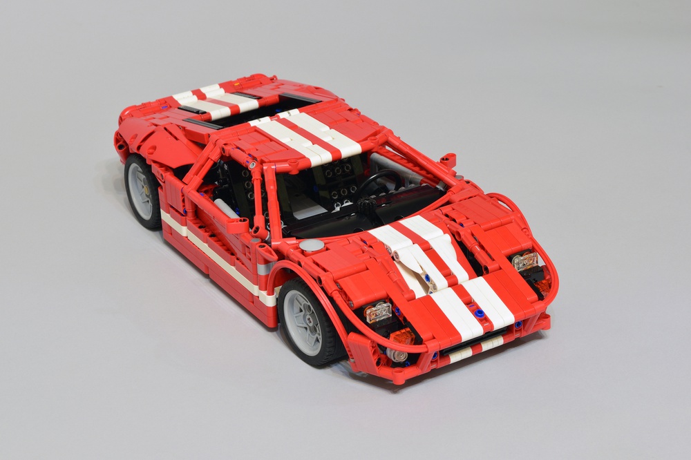 Lego Moc 2005 Ford Gt (1:12) By Artemy Zotov | Rebrickable - Build With Lego
