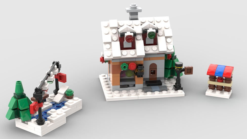 LEGO MOC Mini 10216 Winter Village Bakery by christromans | Rebrickable - Build with