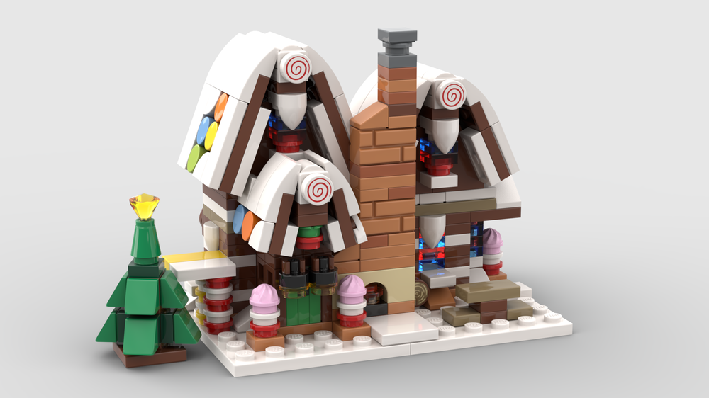LEGO MOC Mini 10267 Gingerbread House | Rebrickable - Build with LEGO