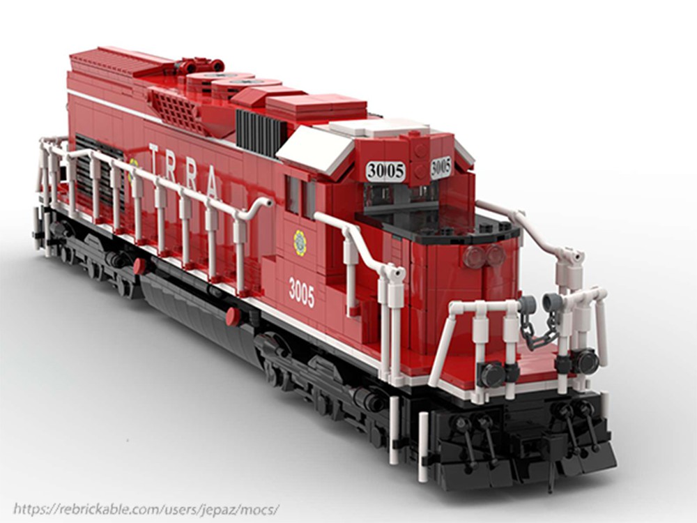 LEGO MOC Terminal Railroad Association of St. Louis EMD SD40T-2 by ...