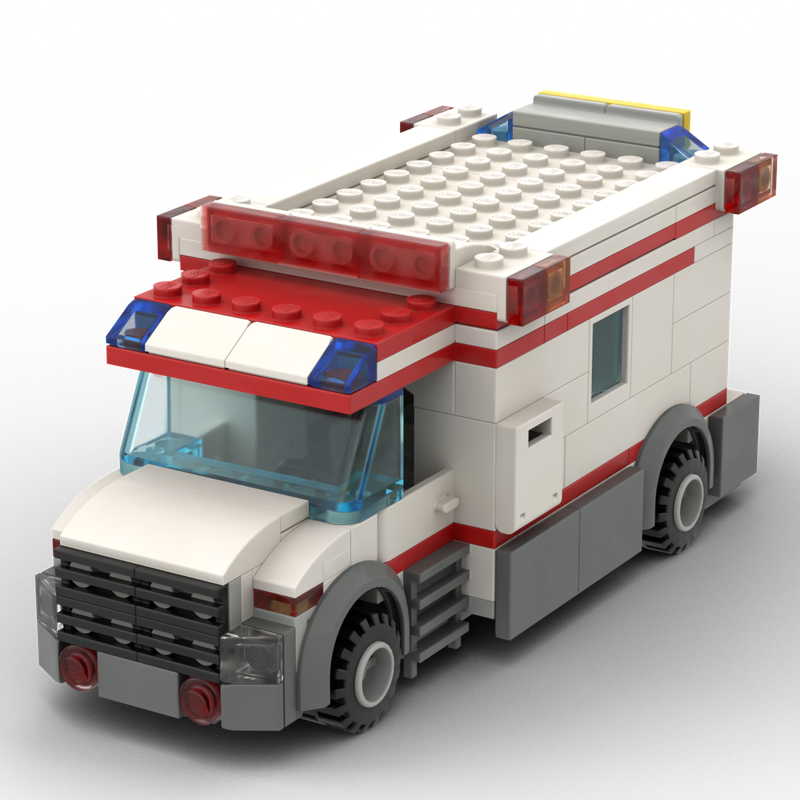 Lego Moc Ambulance Car By Bybabo Rebrickable Build With Lego 9892