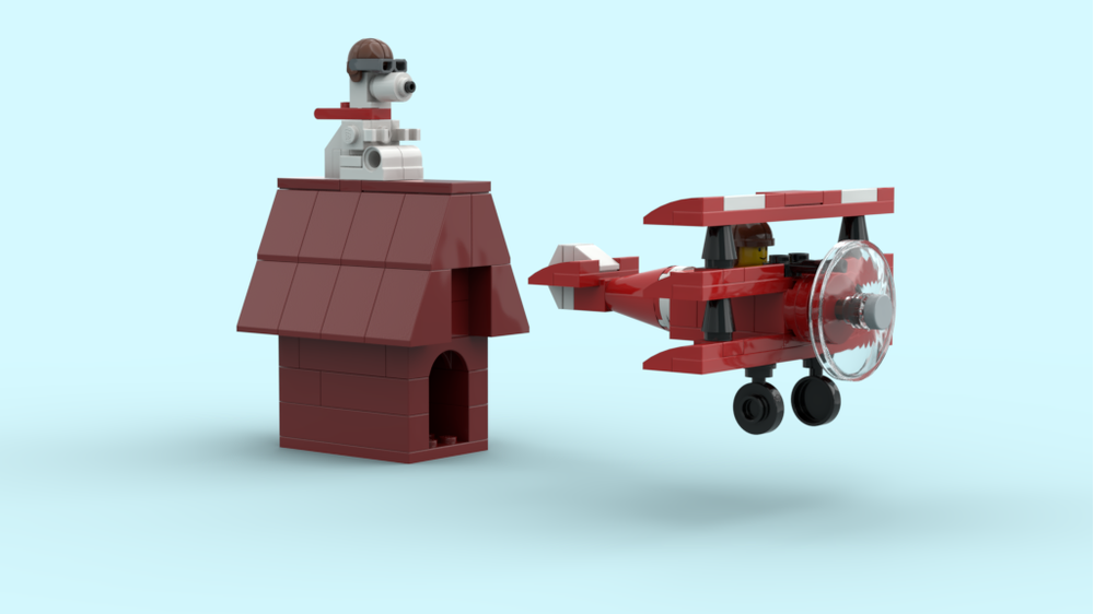 LEGO MOC Snoopy vs Red Baron (mainly for JK Brickwork's "Pursuit of ...