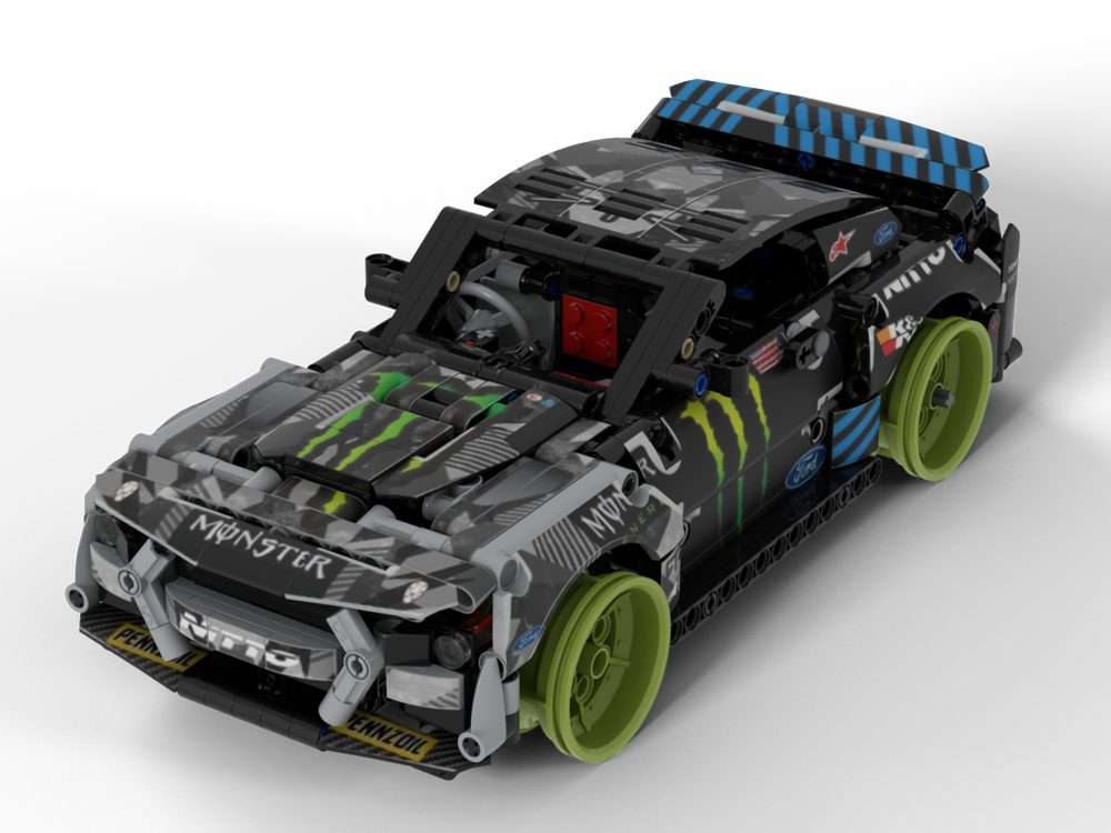  LEGO MOC Ford mustang RTR deriva