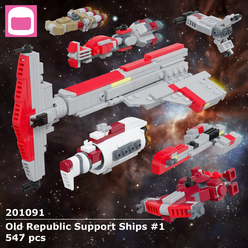 LEGO MOC Republic Support Ships #1 ky-e | Rebrickable - with LEGO
