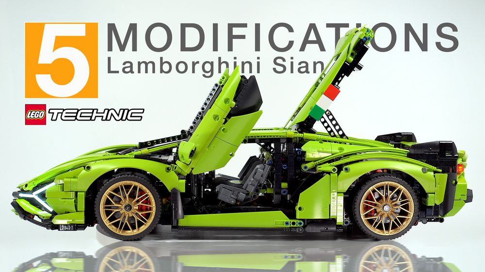 LEGO MOC  Technic Lamborghini Sian 5 Mods by leungr@mac.com