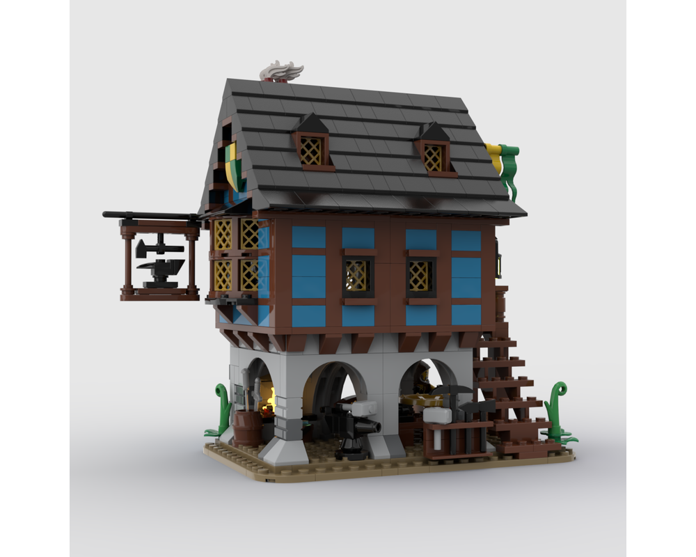 Lego Moc Medieval Alley's Blacksmith By Bricks Fan Uy 