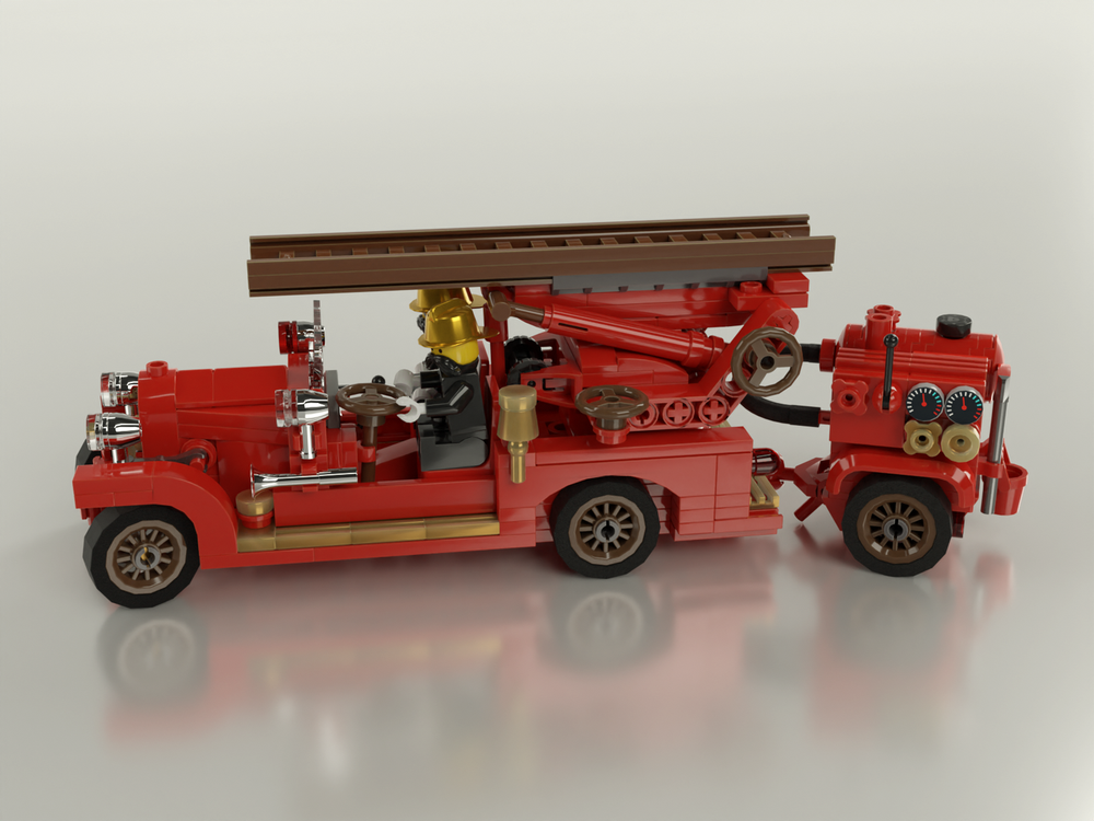 LEGO MOC-113636 Vintage Fire Engine by Dongeraldo | Rebrickable - Build ...