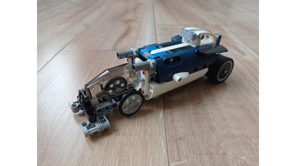 LEGO MOC Retro Racing Car 42033 Alternative by ErikGS