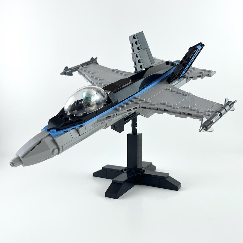 LEGO MOC F-18 Super Hornet from Top Gun: Maverick by lego.joey | Rebrickable - with LEGO
