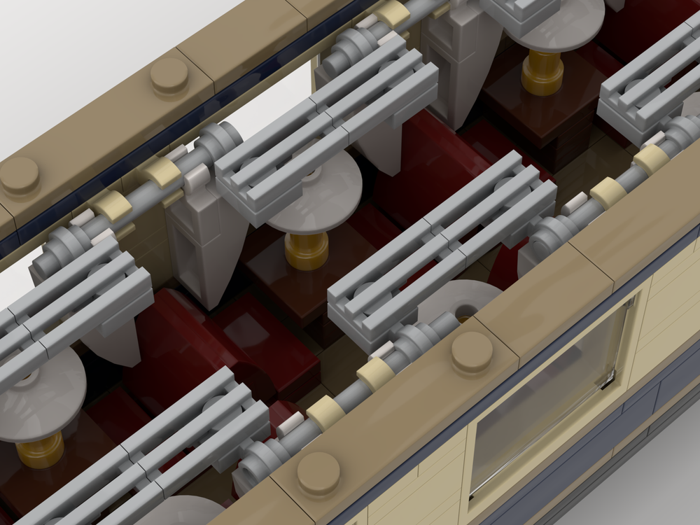 LEGO MOC Historical Rheingold (1928) 1st Class Passenger Coach (8w