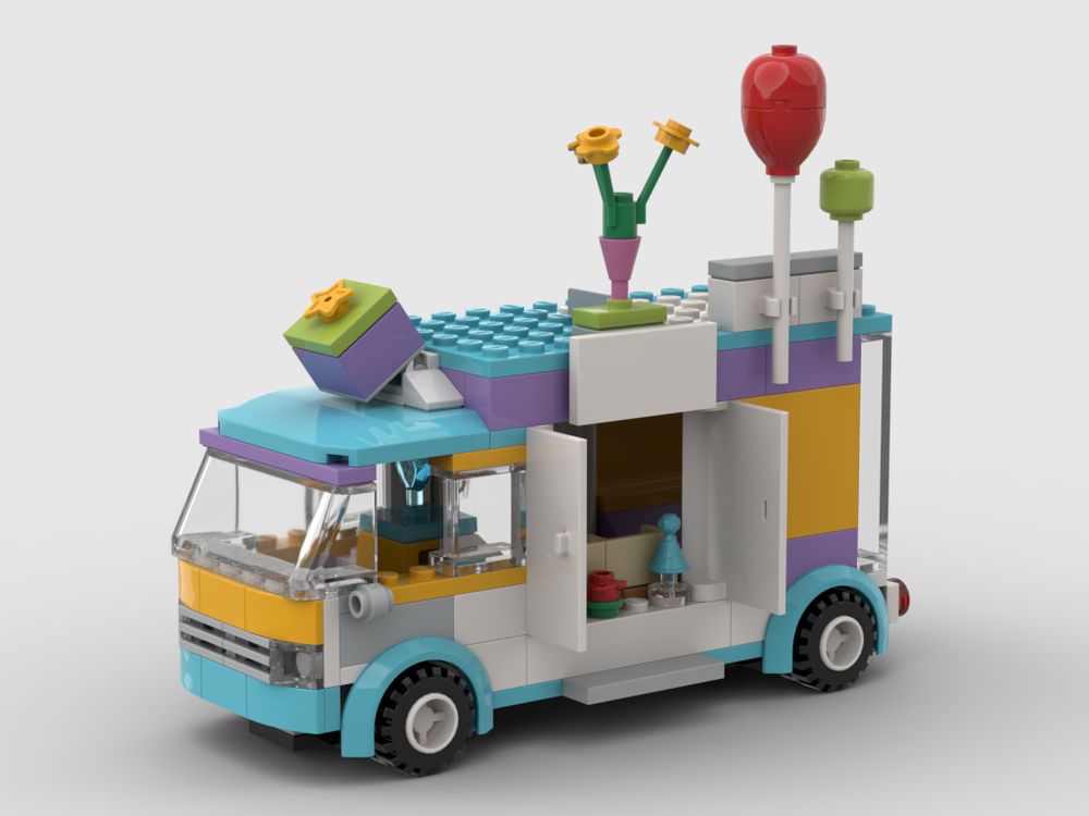 LEGO 41310 Truck "Flowers, Souvenirs, Baloons" Anyra | Rebrickable - Build with LEGO