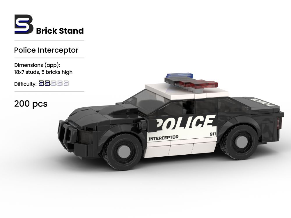 Lego Moc Police Interceptor By Brickstand | Rebrickable - Build With Lego