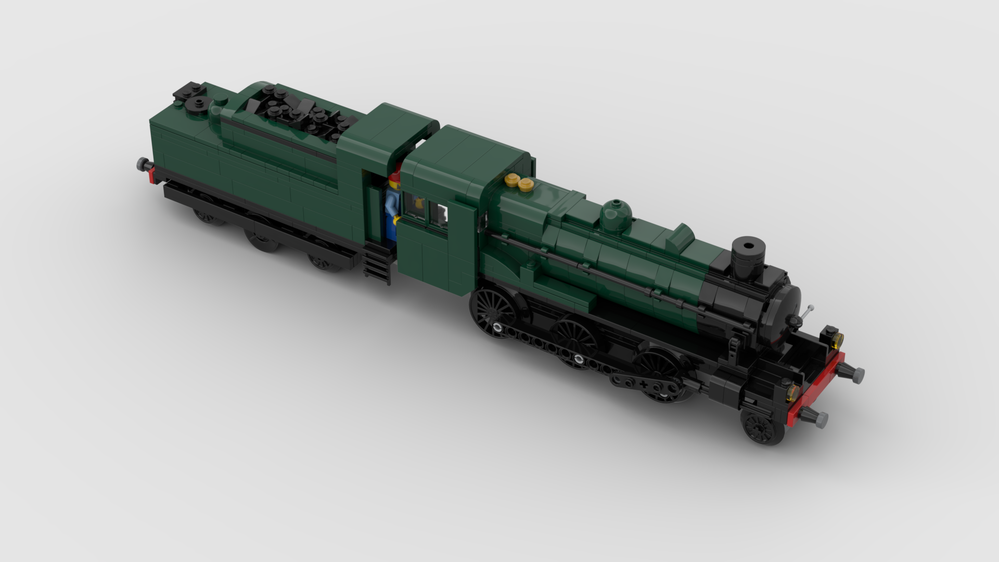 LEGO MOC LMS Ivatt Class 2 2-6-0 Steam Train by kidda | Rebrickable ...